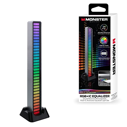 XTREME DIGITAL LIFESTYLE ACCESSORIES Monster Sound-Reactive Multicolor LED Equalizer Light Bar, Horizontal/Vertical Mounting, Rechargeable, USB Charging Cable Included XTREME DIGITAL LIFESTYLE ACCESSORIES Monster Sound-Reactive Multicolor LED Equalizer Light Bar, Horizontal/Vertical Mounting, Rechargeable, USB Charging Cable Included von XTREME