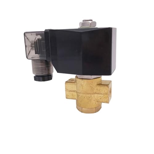 0-7/5/3bar 2 Way Brass Solenoid Valve Flow Control 1/4" BSP 12V DC Orifice 4mm/5mm/6mm PU-04K/05K/06K NBR Normally Open Valves(6mm 3bar,DC24V) von XTSQUHPNH