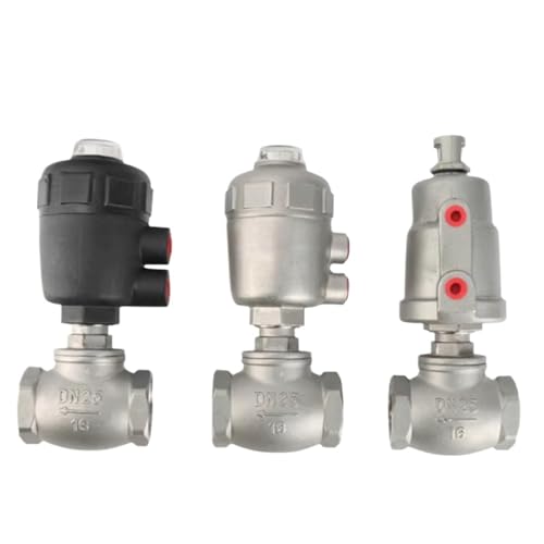 1/2 Zoll, 3/4 Zoll, 2,5 cm BSPT pneumatisch betätigtes Wasserabsperr-Trommelventil, 304 Edelstahl, für Trockner (2,5 cm, geschlossen_Kunststoffkopf -C) von XTSQUHPNH