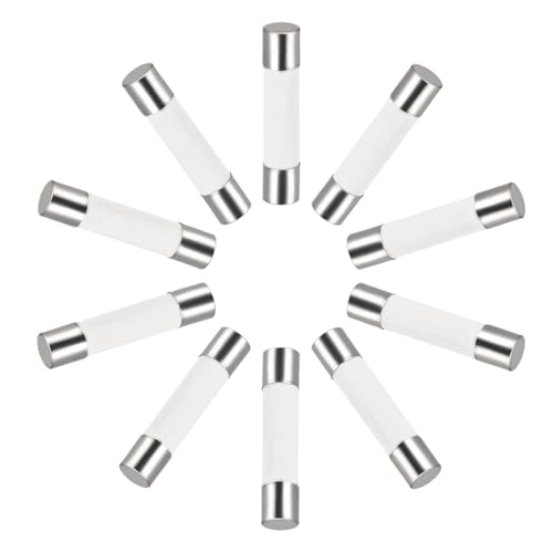 10Pcs 6x30mm Ceramic Cartridge Fuses Fast Blow Tube Fuses 250V 1 1.5 3.15 6.3 7 16A AMP Fuse For Protecting Electrical Circuit(6.3A) von XTSQUHPNH