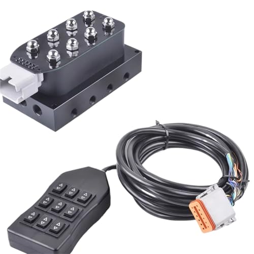 12 V 4-Wege-Air-Ride-Magnetventil Luftfederungssystem Verteiler-Magnetventil Mit 9 Tasten Schalter-Controller 12 V 4-Wege-Air-Ride-Magnetventil Luftfederungssystem Verteiler-Magnetventil Mit 9 Tasten Schalter-Controller von XTSQUHPNH