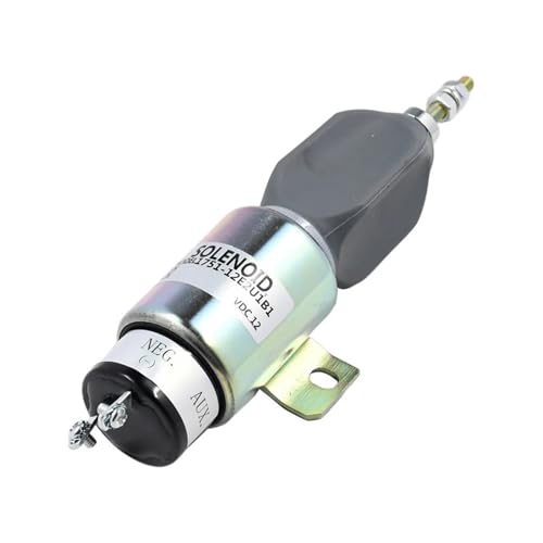 12V Fuel Shutdown Solenoid 1751-12E2U1B1 175112E2U1B1 Compatible with Woodward Engine 2001 2003 Compatible with Genie Lift S40 von XTSQUHPNH