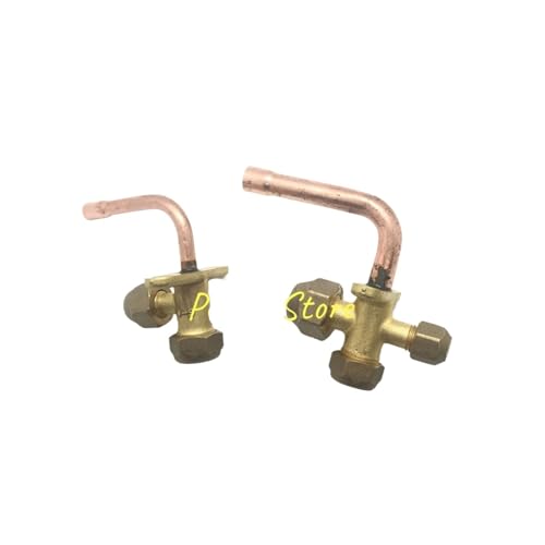 1Pc 1/4" 3/8" 1/2" 3/4" Female Thread 2Way 3Way Bend Flare Tube Split Service Valve for Air Conditioner(3/8") von XTSQUHPNH