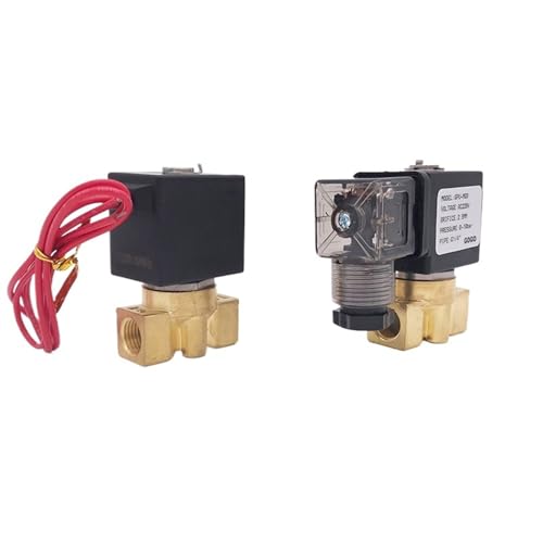 2 Way Brass Water Solenoid Valve 0bar Low Pressure Start G1/4" 4mm/5mm/6mm 12V 24V DC 220V Normal Close Valve(AC110V_D1101X) von XTSQUHPNH