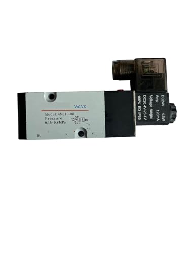 4M310-10 3/8" BSP 4M310-08 1/4" BSP 5Port 2Pos Solenoid Air Valve Single Co 12v 24v Ac 110v 220v 4V310-10-DC24V 3/8 NPT,(4M310-08,DC24V) von XTSQUHPNH