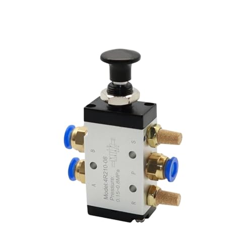 4R210-08 3R210-08 Manuelles Ventil 2-Wege 5-Position Push- und Pull-Pneumatischer Schalter des Wegeventils 4R310-10 3R310-10(3R310-10,With 10mm Fitting) von XTSQUHPNH