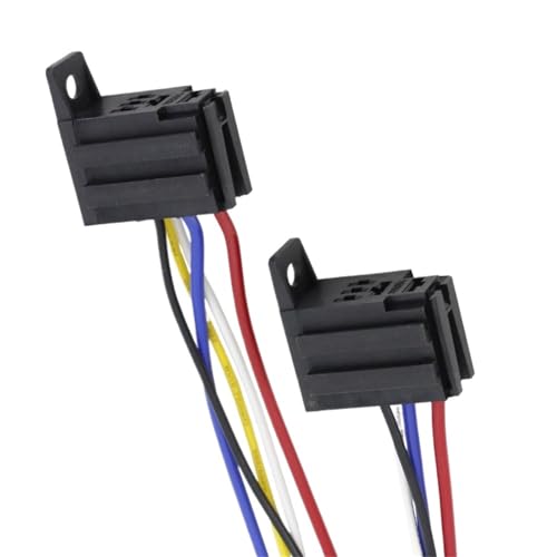 5 Teile/los Violet Auto Relais Sockel mit Draht mit Terminal 12/24V30A Modifizierte Nylon Flammschutzmittel(5 Pin) von XTSQUHPNH