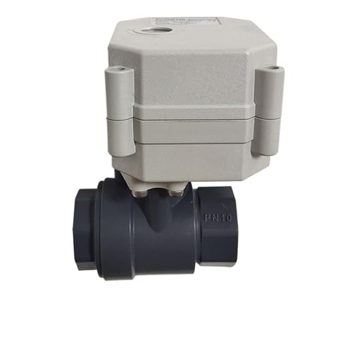 DN15 Electric Motorized Ball Valve, 1/2 inch Actuated Water Valve CPVC, 9-24V Electric Motor Control Valve power off return(NPT_CLOSE_CR202) von XTSQUHPNH