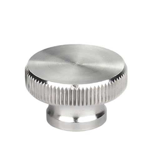 Handmutter aus Edelstahl 304 GB806 mit hohem Kopf, gerändelter Daumen, Durchgangsloch, Sacklochmutter, dekorativer Nagel M3M4M5M6M8M10(Blind hole,M4 (3Pcs)) von XTSQUHPNH