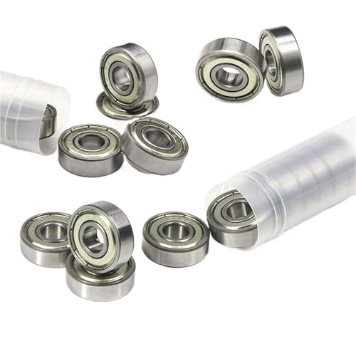 Kugellager 608Z 608ZZ ABEC-7 Rillenkugellager 8 x 22 x 7 mm Mini-Kugellager aus Kohlenstoffstahl for Skateboard-Roller 3D-Druckerteile(8pcs) von XTSQUHPNH