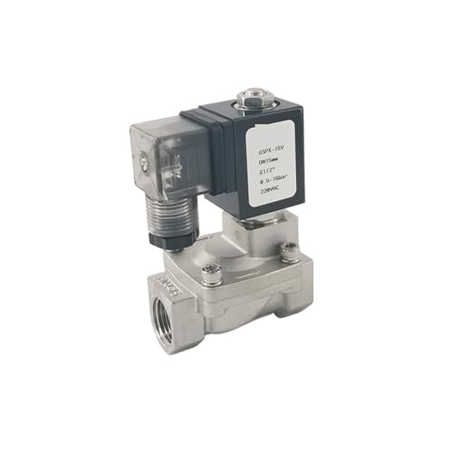 SPX-15 Top G1/2 Zoll Öffnung 15 mm 16 bar Normalerweise geschlossenes Magnetventil Edelstahl(AC 110V_NBR) von XTSQUHPNH
