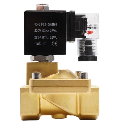 Series Pilot Diaphragm Solenoid Valve,G1/2" To G2" High Pressure Brass Normally Closed Water Valve,0~16bar,NBR VITON Seal.(AC 380V_VITON) von XTSQUHPNH
