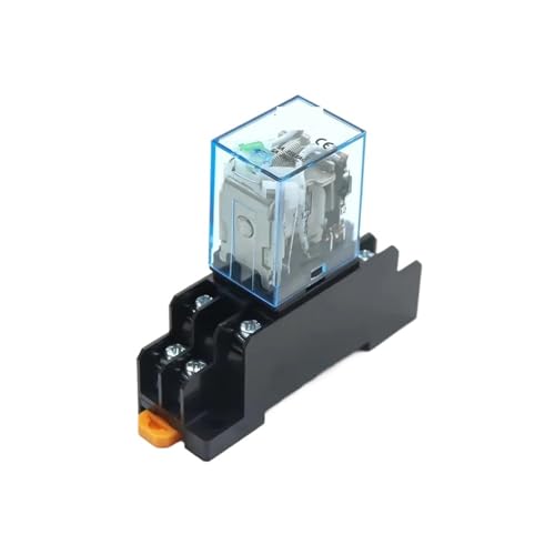 Spulenrelais DIN MY2NJ MY3NJ MY4NJ DC 12V DC 24V AC 24V AC 110V AC 220V mit Sockelbasis 2NA 2NC(MY2NJ,AC 380V) von XTSQUHPNH