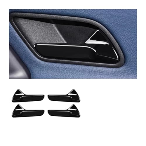 XTVKFWJAB 4 Teile/Satz Auto-Innentürgriff-Zierabdeckungsaufkleber Kompatibel mit Benz A CLA-Klasse W177 C118 2019-24 Auto-Innenausstattung(Black) von XTVKFWJAB