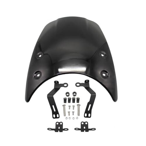 XTVKFWJAB Aluminium-Windschutzscheibe, kompatibel mit BMW R Nine T 2014 2015 2016–2017, Motorradteile, Windabweiser, Windschutzscheibe von XTVKFWJAB