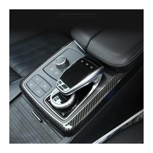 XTVKFWJAB Kompatibel mit Benz GLE GLS ML GL-Klasse W166 X166 2013–2019 ABS-Auto-Zentralsteuerung Multimedia-Modus Dekoration Rahmenverkleidung Aufkleber(Carbon Fiber Style) von XTVKFWJAB