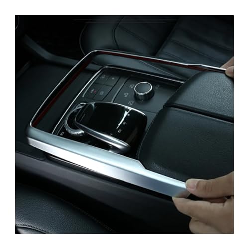 XTVKFWJAB Kompatibel mit Benz GLE GLS ML GL-Klasse W166 X166 2013–2019 ABS-Auto-Zentralsteuerung Multimedia-Modus Dekoration Rahmenverkleidung Aufkleber(Silver) von XTVKFWJAB