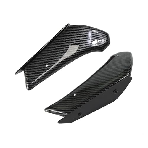 XTVKFWJAB Kompatibel mit Kawasaki Ninja650 Ninja 650 2020–2024 2021 2022 2023 Motorrad-Verkleidungsteil Aerodynamischer Flügelsatz Fester Winglet-Verkleidungsflügel(Carbon Pattern Black) von XTVKFWJAB