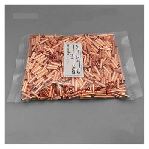 1000PCS φ2.5 mm 2.5mm2 GT-2.5 Copper connecting pipe wire joint small copper tube Copper Connection Tube Wire Connector von XTVVTODJXT