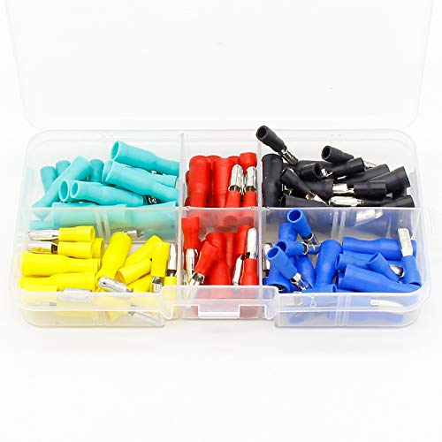 100pcs/set 5 colors 16~14AWG Male Female Connector Crimp Terminals Wiring von XTVVTODJXT