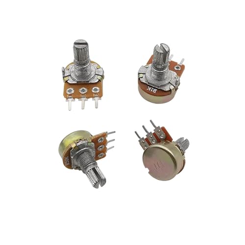 10Pcs/Box WH148 1K 2K 5K 10K 20K 50K 100K 250K 500K 1M Ohm 15mm Shaft 3 Pin Linear Taper Rotary Potentiometer Kit with Cap von XTVVTODJXT