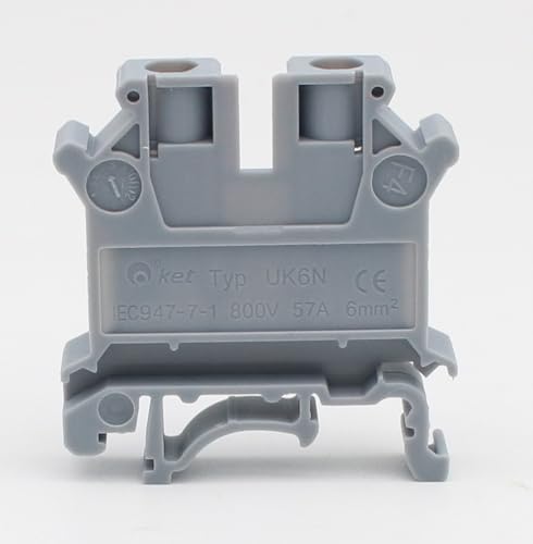 10Pcs Multi-Color Screw Feed-through Connductor Wire Electrical Connector DIN Rail Terminal Block von XTVVTODJXT