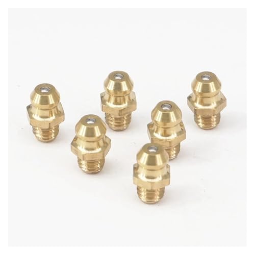 10pc M6x1mm Metric male Thread Taper Straight Brass Nipple Fitting von XTVVTODJXT
