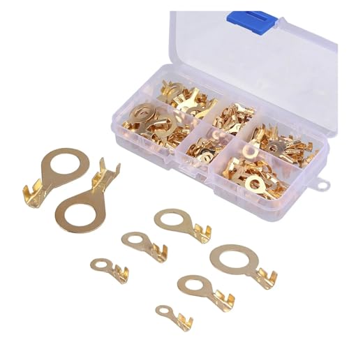 150PCS Copper Battery Cable Connector Terminal Open Lugs Wire Terminals von XTVVTODJXT
