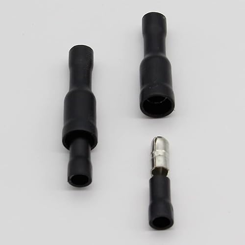 50 X Black Male Female Connector Crimp Terminals Wiring von XTVVTODJXT