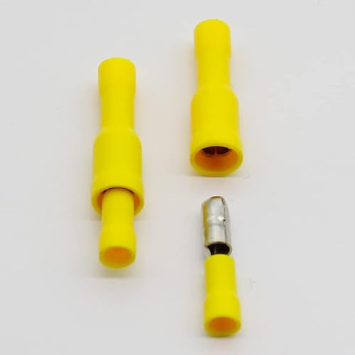 50 X Yellow Male Female Connector Crimp Terminals Wiring von XTVVTODJXT