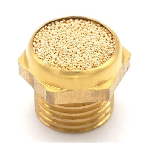 5pcs 1/4" Male Thread Brass Flat Cylinder Pneumatic Air Breather Silencer Vent Muffler Connector Fitting For Denoiser von XTVVTODJXT