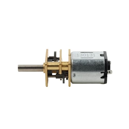 DC3V 100RPM N10 Gear electronic starter Full Metal Gearbox Speed Reducer Reduction Geared electronic starter Engine D-shaft DIY Smart Car Robot von XTVVTODJXT