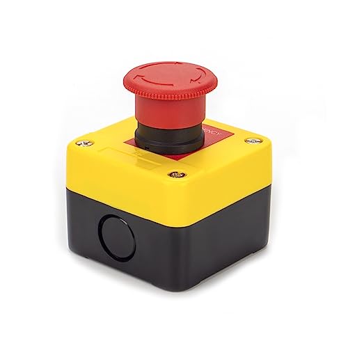 Emergency Stop Push Button Switch Mushroom Head Control Box for Equipment Elevator One Normally Open Closed XAL-J174H29 von XTVVTODJXT