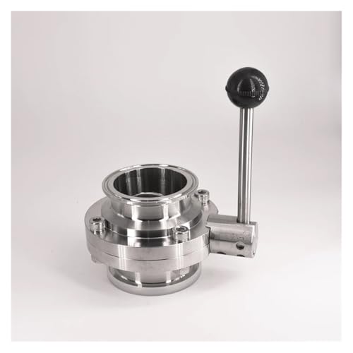 Fit 63mm Pipe OD x 2.5" Tri Clamp Flow Control Valve SUS 304 Stainless Beer Brewing Home Fit 63mm Pipe OD x 2.5" Tri Clamp Flow Control Valve SUS 304 Stainless Beer Brewing Home von XTVVTODJXT