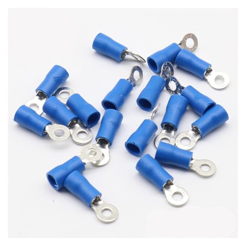 RV2-3 Blue 22-16 AWG 1.5-2.5mm2 Insulated Ring Terminal Connector Cable Connecto Wire Connector 100PCS/Pack RV2.5-3 RV RV2-3 Blue 22-16 AWG 1.5-2.5mm2 Insulated Ring Terminal Connector Cable Connecto Wire Connector 100PCS/Pack RV2.5-3 RV von XTVVTODJXT