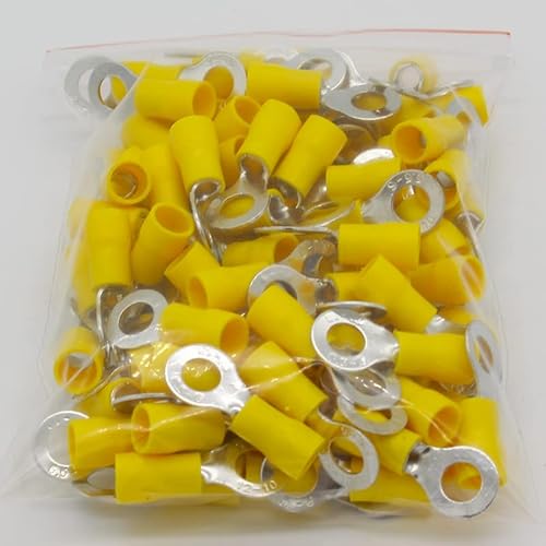 RV5.5-6 Yellow Ring insulated terminal cable Crimp Terminal suit 4-6mm2 Cable Wire Connector 100PCS/Pack RV5-6 RV RV5.5-6 Yellow Ring insulated terminal cable Crimp Terminal suit 4-6mm2 Cable Wire Connector 100PCS/Pack RV5-6 RV von XTVVTODJXT