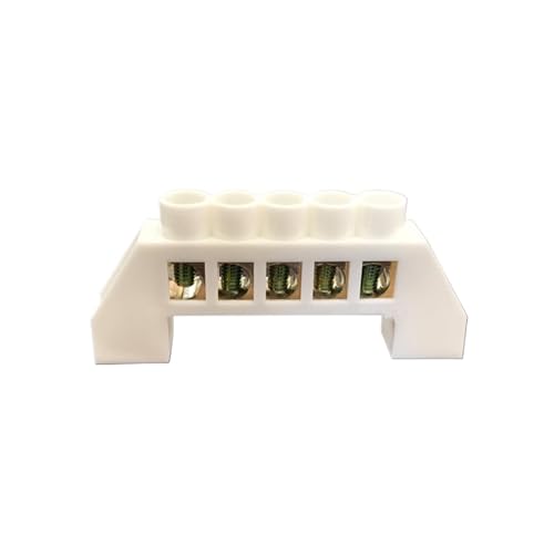 White Screw Brass terminal block Earth And Neutral block with 5 Pole von XTVVTODJXT