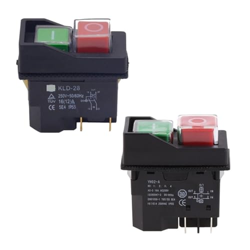 XTVVTODJXT 4 Pin 16A Push Button Industrial Electromagnetic Pushbutton von XTVVTODJXT