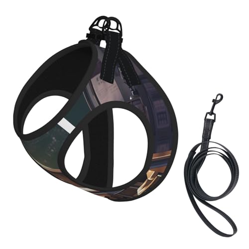 Blackboard-Tapeten-Hundegeschirr, reflektierend, Haustierweste, Welpengeschirr, Leine-Set, für Spaziergangstraining Blackboard-Tapeten-Hundegeschirr, reflektierend, Haustierweste, Welpengeschirr, Leine-Set, für Spaziergangstraining von XTYGETY