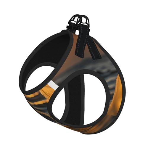 Hundegeschirr mit Meerjungfrauenschwanz-Aufdruck, reflektierend, Haustierweste, Welpengeschirr, Leine-Set, für Spaziergangstraining Hundegeschirr mit Meerjungfrauenschwanz-Aufdruck, reflektierend, Haustierweste, Welpengeschirr, Leine-Set, für Spaziergangstraining von XTYGETY