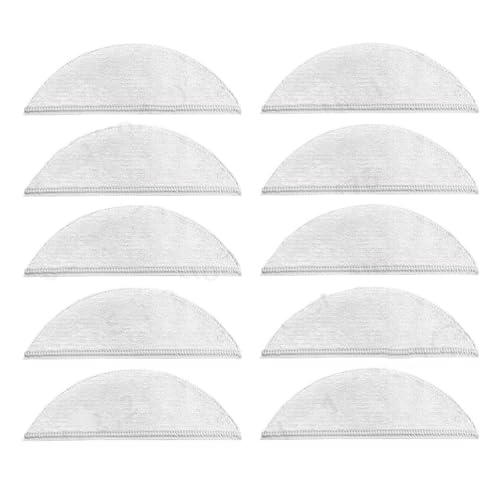2-in-1-Wassertank-Mülleimer Mit Filterzubehör, Kompatibel Mit Xiaomi, Kompatibel Mit Lydsto, R1-Staubbox-Kehrroboter-Staubsaugerteil(White Mop 10PCS) von XTYHZEUFX