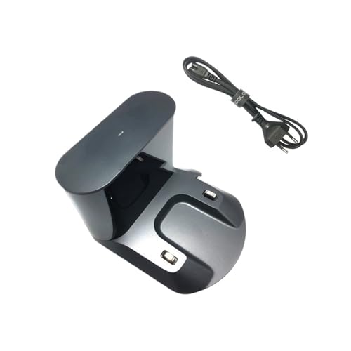 Zubehör für Dock-Ladestation, kompatibel mit Roborock, S5 MAX / S6 Pure / S6 MaxV / S8 / Q5 PRO / Q7 MAX / Q8 MAX Version CE (Schwarz mit EU) von XTYHZEUFX