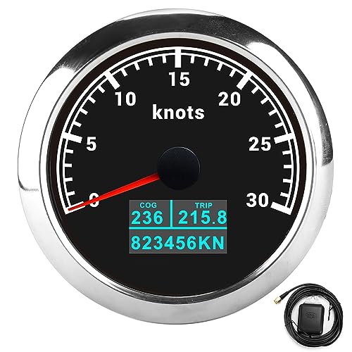 3-in-1-GPS-Tachometer, Kraftstoffanzeige, Tachometer, Kilometerzähler mit OLED-Display, multifunktional, beschlagfrei, universeller wasserdichter Geschwindigkeitsmesser für Autos, (Black Dial) von XTevu