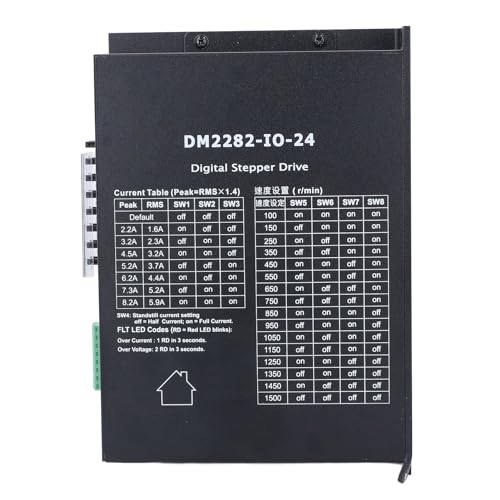 XTEVU-Stepper-Treiber, 2 4 Phase Digital Stepper Motor Controller mit 16 Geschwindigkeitseinstellungen, 180-240VAC-Stepper-Motor-Treiber für die Bewegungssteuerung XTEVU-Stepper-Treiber, 2 4 Phase Digital Stepper Motor Controller mit 16 Geschwindigkeitseinstellungen, 180-240VAC-Stepper-Motor-Treiber für die Bewegungssteuerung von XTevu