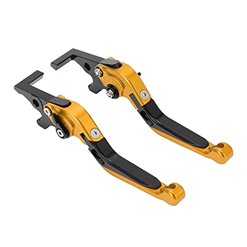 XTevu -Bremshebel, Kupplungsgriffssatz kompatibel mit Xmax 250 300 400, Motorradhebelpaar, Extendable Control Ersatz (Gold) von XTevu