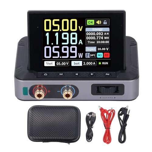 XTevu DC-Netzteil, tragbares Netzteil, tragbares DC-Netzteil 0-30V 0-5A 0-150W Output 2,8 Zoll IPS-Bildschirm Mini einstellbare Schalt-DC-Strom versorgung von XTevu