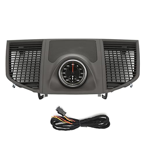 XTevu Dashboard-Abdeckung, obere Mitte Uhr verkleidung Ersatz, kompatibel mit 2014 2020, 95 B858189C0A6 Instrumenten cluster Gehäuse (Schwarze Stoppuhr) von XTevu