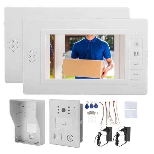 XTevu -Tür Telefon, verdrahtetes Video -Gegenrechtssystem mit 7 Zoll Farbbildschirm und 120 ° Winkelobjektiv, Regenschutz -Intercom -Kit für Villa Apartment XTevu -Tür Telefon, verdrahtetes Video -Gegenrechtssystem mit 7 Zoll Farbbildschirm und 120 ° Winkelobjektiv, Regenschutz -Intercom -Kit für Villa Apartment von XTevu