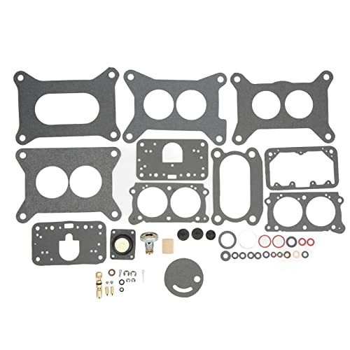 Xtevu Carburetor Rebuild Kit, Marine Carburetor Reparaturkit kompatibel mit 3.0 4.3 5.0 5.7 2BBL Carb -Motoren, 49pcs Carb Overhaul Kit von XTevu