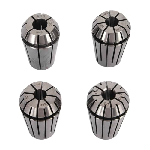 Xtevu Collet Chuck Set, CNC Feder Collet Kit High Carbon Stahl 4 Kieferwerkzeughalter Chuck Set kompatibel mit Schleifgraviermaschine 4 PCs Xtevu Collet Chuck Set, CNC Feder Collet Kit High Carbon Stahl 4 Kieferwerkzeughalter Chuck Set kompatibel mit Schleifgraviermaschine 4 PCs von XTevu